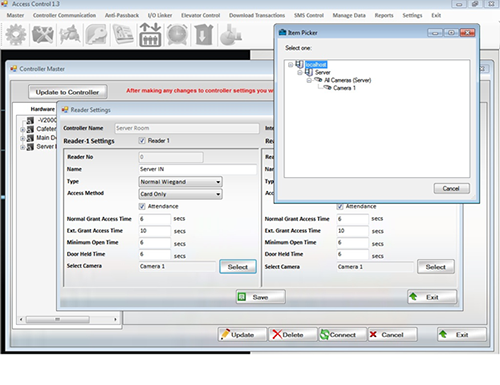 Milestone Integration (Association of Reader with CCTV Camera)